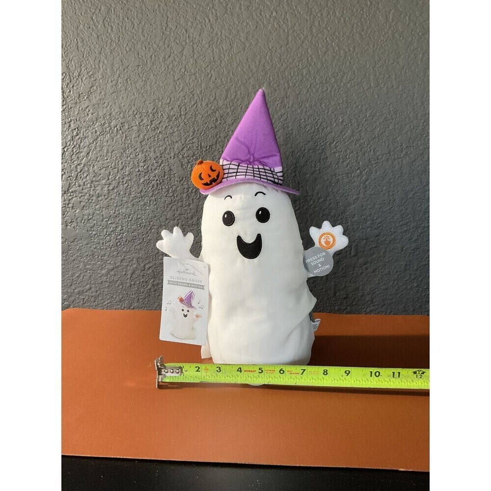 Hallmark Halloween Gliding Ghost Halloween Plush With Sound and Motion, 14" NEW